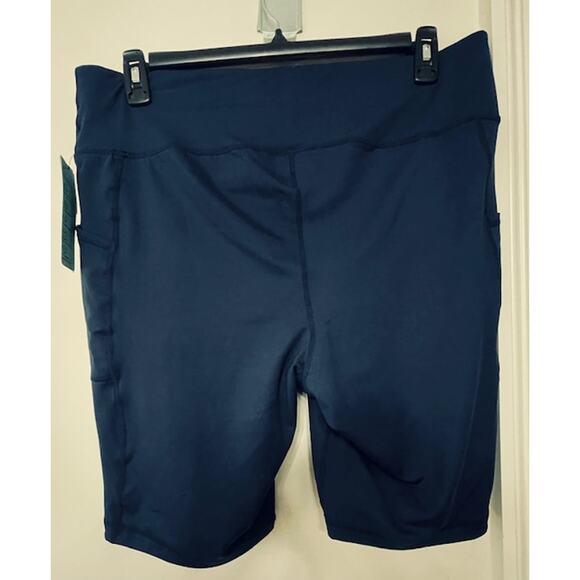 NWT Ideolgoy Women's Navy Blue Compression Shorts 2X - Picture 3 of 6